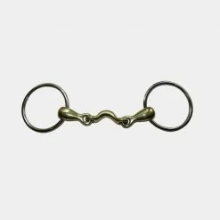 French Equestrian Jump'in Low Port French Link Loose Ring Bit Horse Bits