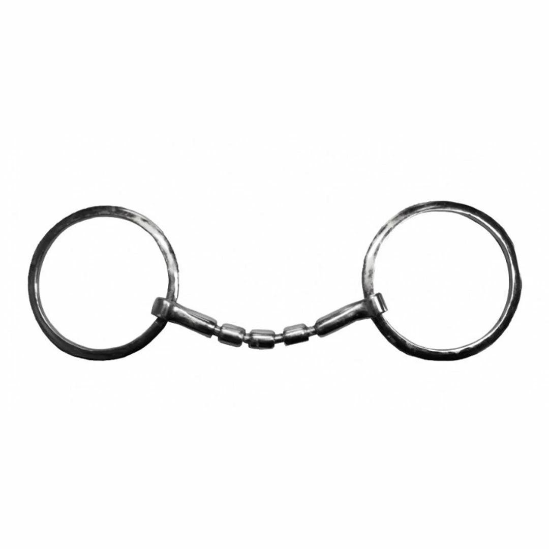 Outlet 🎁 French Equestrian Horse Bits Jump'in Blocked Bit With Rollers 👏 3 French Equestrian Horse Bits Jump'in Blocked Bit With Rollers