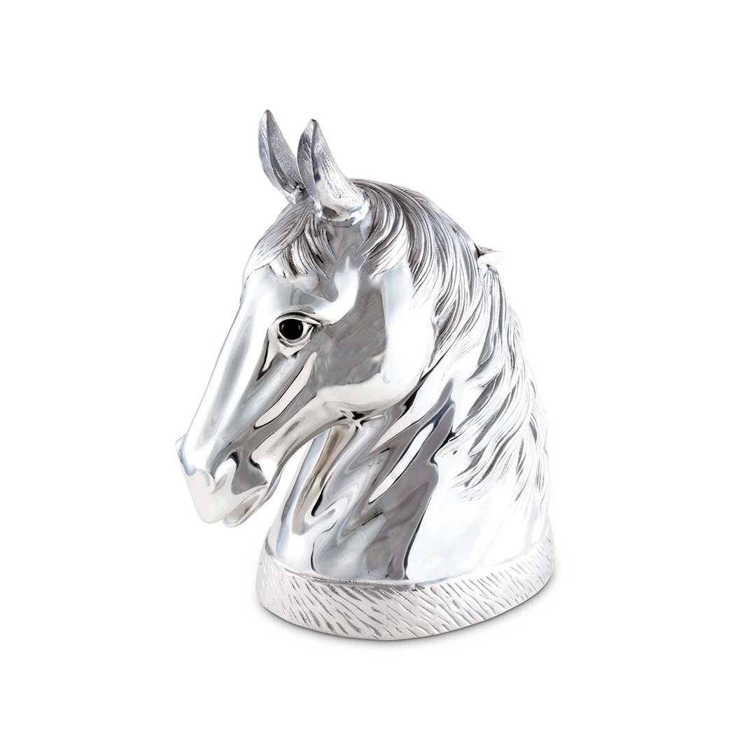 Cheap 🤩 Arthur Court Horse Head Ice / Wine Bucket Equestrian Decor 😉 3 Arthur Court Horse Head Ice / Wine Bucket Equestrian Decor