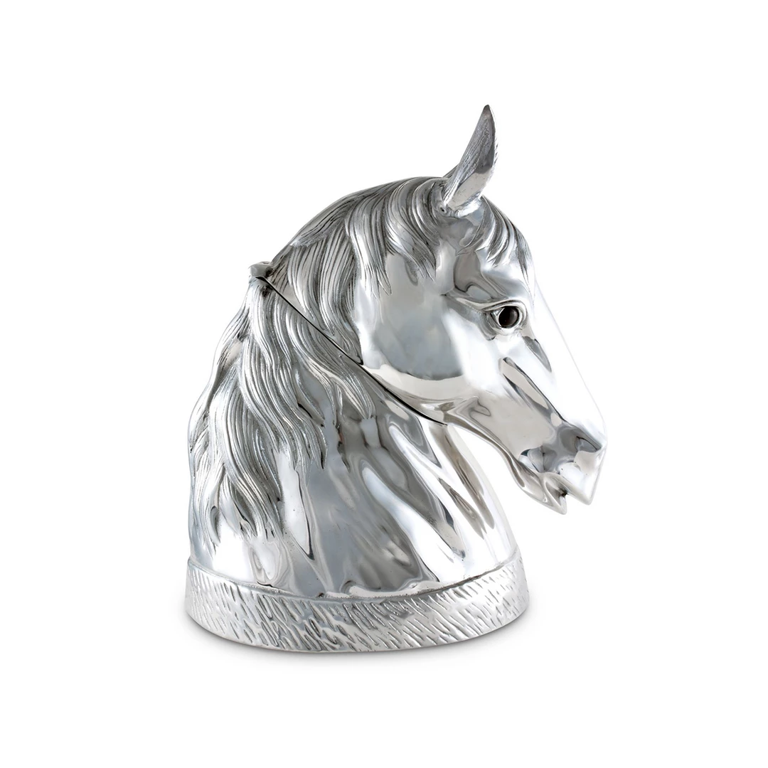 Cheap 🤩 Arthur Court Horse Head Ice / Wine Bucket Equestrian Decor 😉 4 Arthur Court Horse Head Ice / Wine Bucket Equestrian Decor