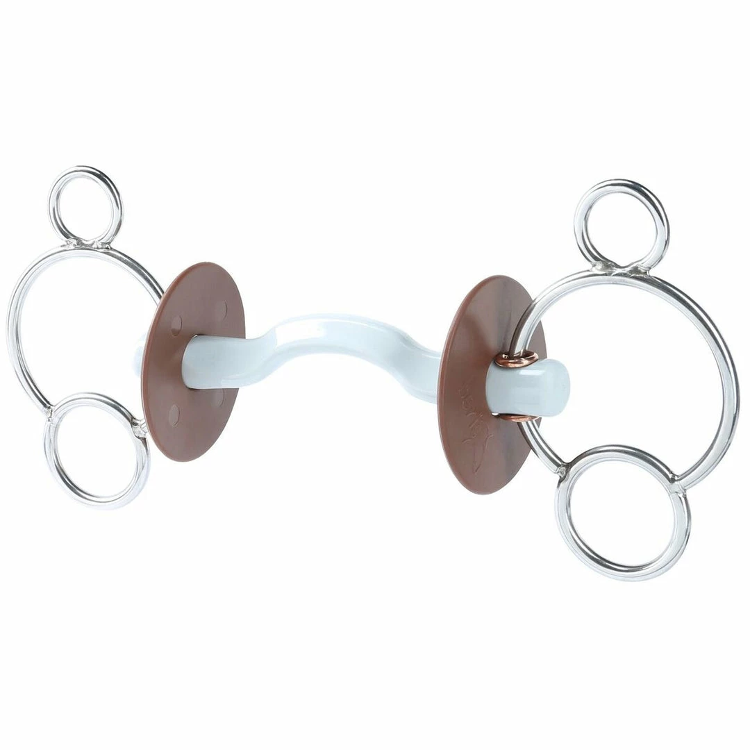Brand new 🥰 Waldhausen Beris 3-Ring Konnex Tongue Port Bit 🥰 3 Waldhausen Beris 3-Ring Konnex Tongue Port Bit