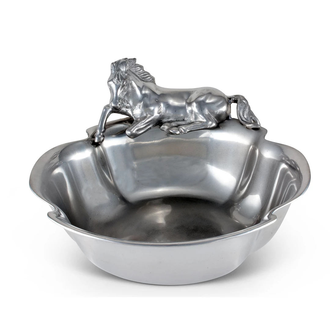 Cheap 🎁 Equestrian Decor Arthur Court Equestrian Bowl - 12 1/2" 😍 3 Equestrian Decor Arthur Court Equestrian Bowl - 12 1/2"