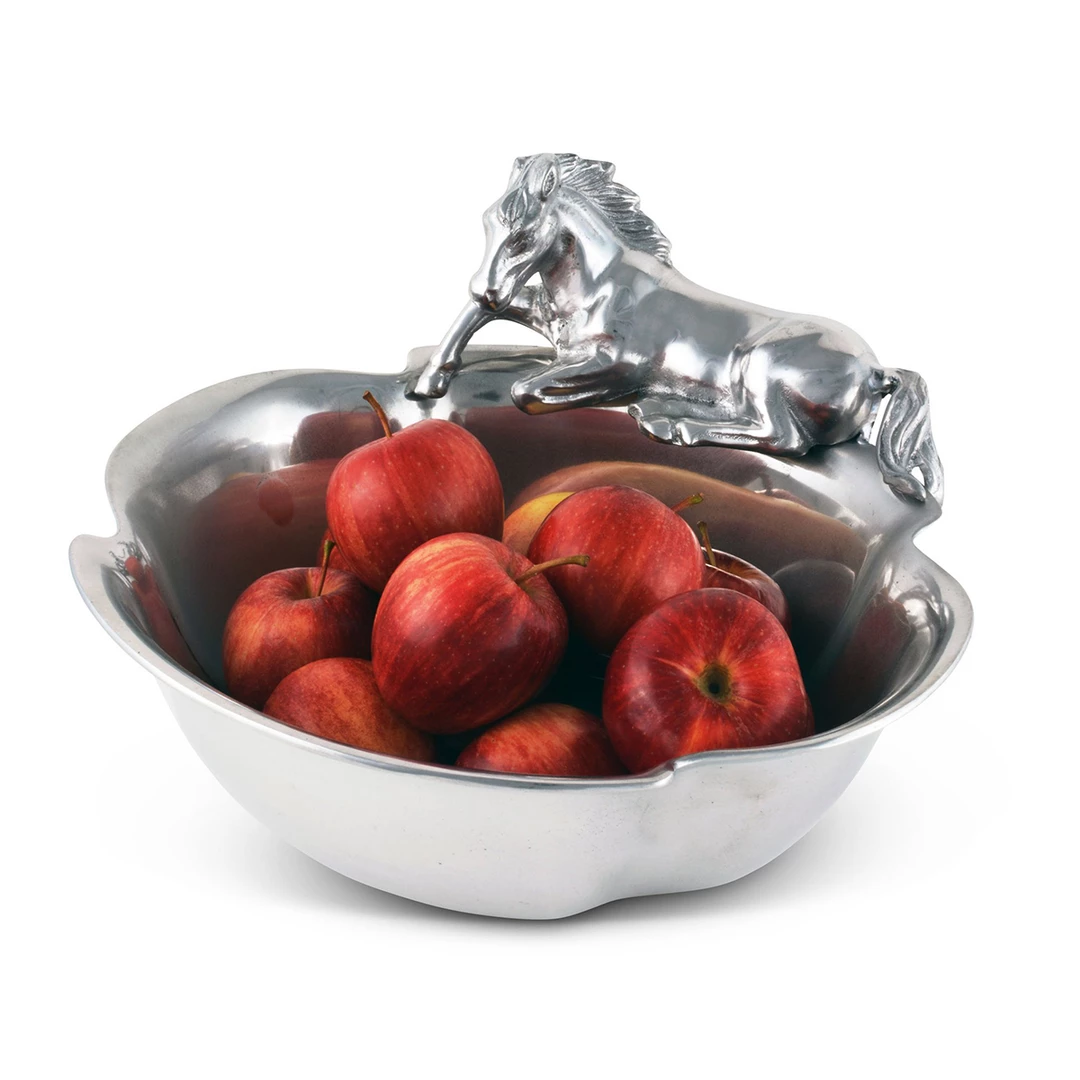 Cheap 🎁 Equestrian Decor Arthur Court Equestrian Bowl - 12 1/2" 😍 4 Equestrian Decor Arthur Court Equestrian Bowl - 12 1/2"