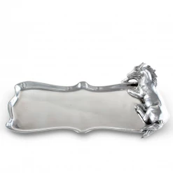 Arthur Court Equestrian Platter - Horse Figural Equestrian Decor