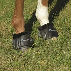 Shires Equestrian Products Arma Fleece Trim Bell Boots Horse Boots & Wraps