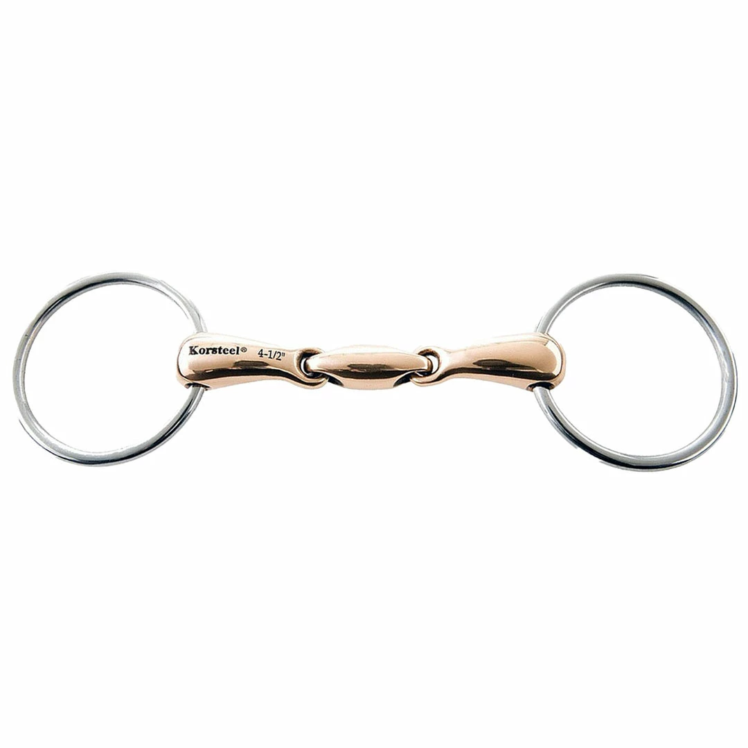 Buy 🥰 Weatherbeeta JP Korsteel Copper Mouth Oval Link Loose Ring Snaffle Bit Horse Bits 🎉 3 Weatherbeeta JP Korsteel Copper Mouth Oval Link Loose Ring Snaffle Bit Horse Bits