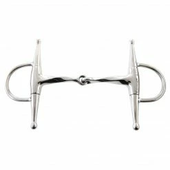 Weatherbeeta Korsteel Stainless Steel Slow Twist Full Cheek Eggbutt Snaffle Bit