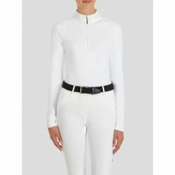 Equiline Long Sleeve CamiraC Competition Polo Shirt Show Shirts