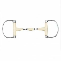 English Riding Supply Happy Mouth Racing Dee Double Jointed Roller Horse Bits