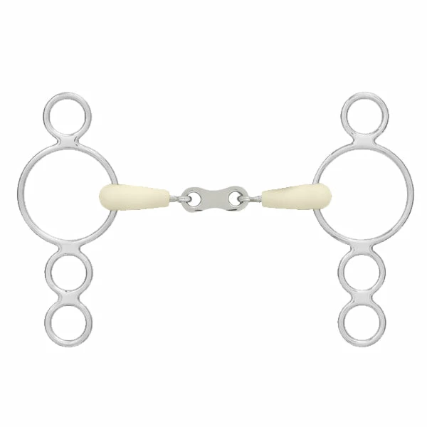 Buy ๐ English Riding Supply Happy Mouth French Mouth Pessoa 3-Ring Double Jointed Horse Bits โ 3 English Riding Supply Happy Mouth French Mouth Pessoa 3-Ring Double Jointed Horse Bits