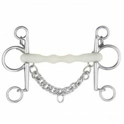 English Riding Supply Happy Mouth Thin Shaped Mullen Mouth Pelham Bit