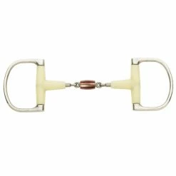 English Riding Supply Happy Mouth Copper Roller Mouth Racing Dee Bit Horse Bits