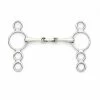 Discount ❤️ English Riding Supply Centaur Stainless Steel Small Cheek 3-Ring Gag With Center Peanut Bit Horse Bits ⭐ 2 English Riding Supply Centaur Stainless Steel Small Cheek 3-Ring Gag With Center Peanut Bit Horse Bits