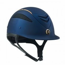 English Riding Supply One K Defender Rose Gold Stripe Helmet