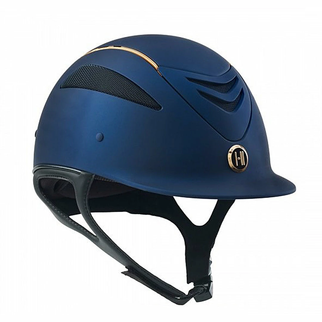 Brand new 👏 English Riding Supply One K Defender Rose Gold Stripe Helmet 🥰 4 English Riding Supply One K Defender Rose Gold Stripe Helmet