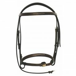 JPC Equestrian HDR Advantage Fancy Raised Snaffle Bridle With Laced Reins English Bridles