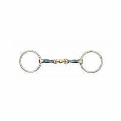 Shires Equestrian Products Shires Blue Sweet Iron Loose Ring With Lozenge Bit