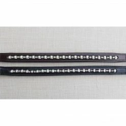 English Bridles Red Barn By KL Select Pearl And Crystal Browband