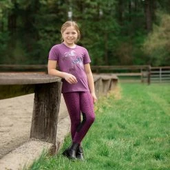 Budget 🔔 Kerrits Kids Playful Ponies Tee Children's Tops 💯 18 Kerrits Kids Playful Ponies Tee Children's Tops