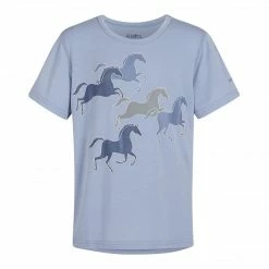 Budget 🔔 Kerrits Kids Playful Ponies Tee Children's Tops 💯 19 Kerrits Kids Playful Ponies Tee Children's Tops