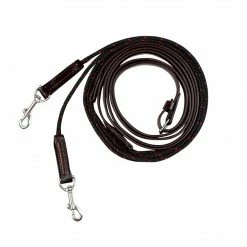 Horse Training Equipment Walsh Leather Draw Reins With Rope