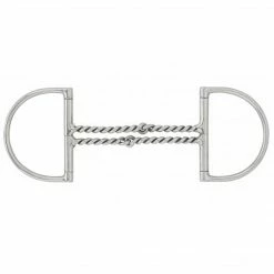 English Riding Supply Horse Bits Centaur Stainless Steel Curved Double Twisted Wire Hunter Dee Bit