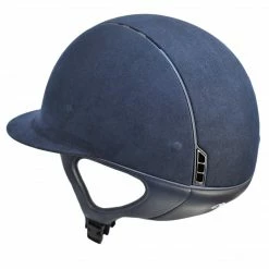 Samshield Custom Miss Shield Blue Alcantara Helmet