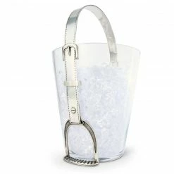 Equestrian Decor Arthur Court Stirrup Ice Bucket