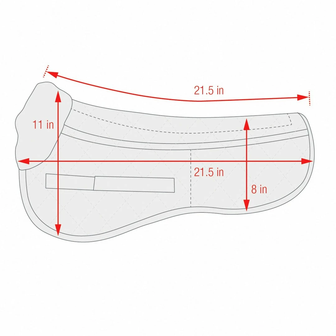 Discount 😀 Equine Comfort Products Saddle Pads & Fittings ECP Classic Wool Half Pad 🔔 4 Equine Comfort Products Saddle Pads & Fittings ECP Classic Wool Half Pad