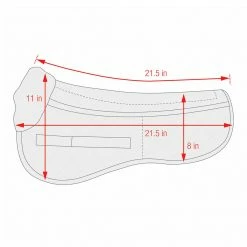 Equine Comfort Products ECP Wool Correction Half Pad
