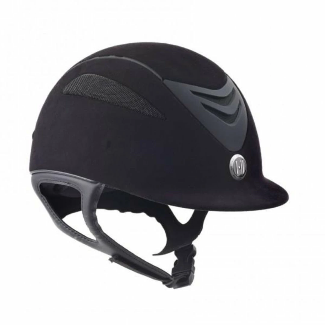 Best Sale 🤩 English Riding Supply One K Defender Black Suede JR Helmet Helmets 🌟 3 English Riding Supply One K Defender Black Suede JR Helmet Helmets