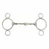 Cheap 👍 English Riding Supply Metalab Magic Twisted Mouth 2-Ring Gag Bit 🌟 1 English Riding Supply Metalab Magic Twisted Mouth 2-Ring Gag Bit