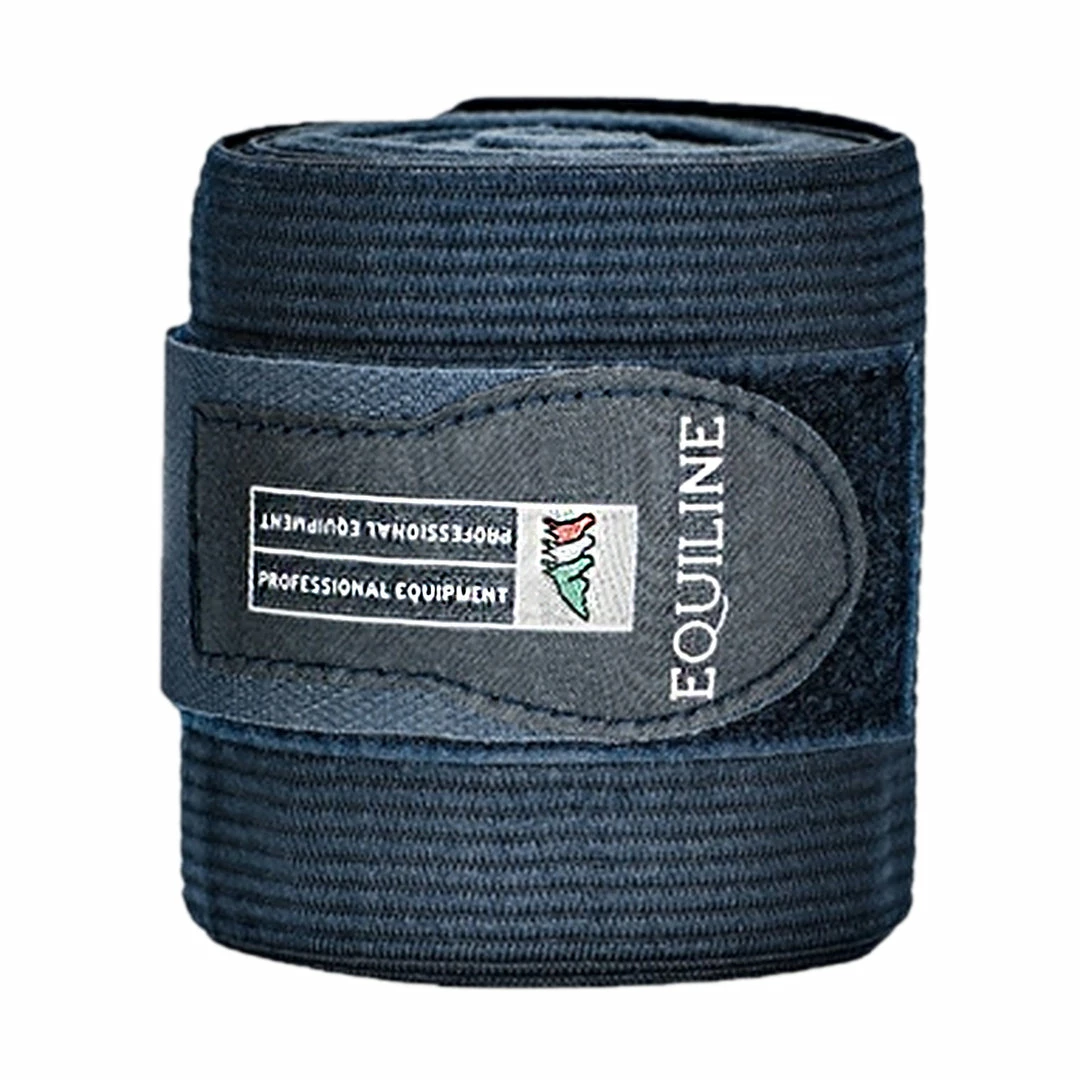 Hot Sale 🔔 Equiline Fleece And Elastic Work Bandage Set Horse 🥾 Boots & Wraps 💯 7 Equiline Fleece And Elastic Work Bandage Set Horse Boots & Wraps