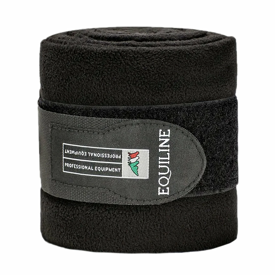 Best deal 🥰 Equiline Polo Fleece Bandage Set Horse 🥾 Boots & Wraps 👏 4 Equiline Polo Fleece Bandage Set Horse Boots & Wraps