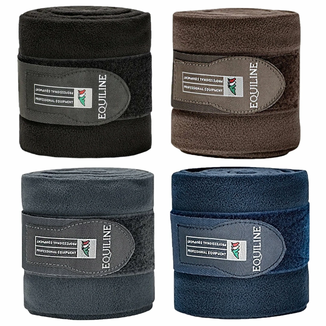 Best deal 🥰 Equiline Polo Fleece Bandage Set Horse 🥾 Boots & Wraps 👏 3 Equiline Polo Fleece Bandage Set Horse Boots & Wraps