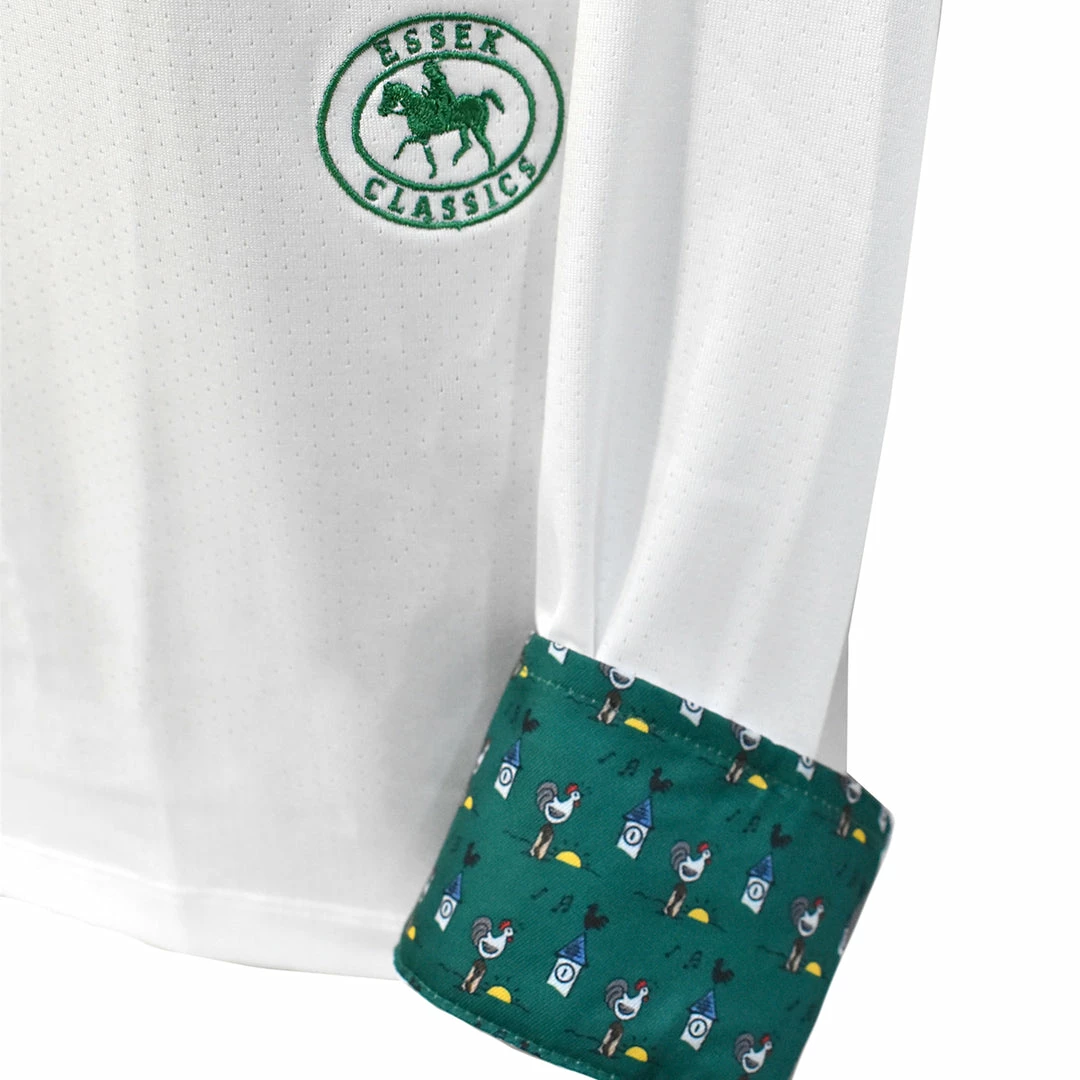 Brand new โ Essex Classics Ladies "Cock-a-Doodle-Do" Talent Yarn Straight Collar Long Sleeve Show ๐ Shirt ๐ 10 Essex Classics Ladies "Cock-a-Doodle-Do" Talent Yarn Straight Collar Long Sleeve Show Shirt