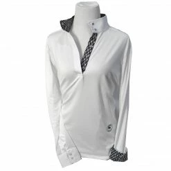 Show Shirts Essex Classics Ladies "Horses" Talent Yarn Straight Collar Long Sleeve Show Shirt