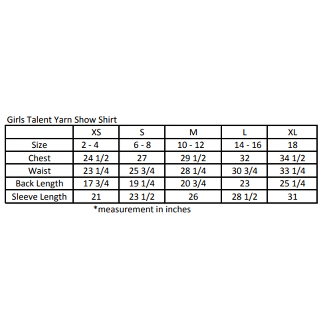 Deals 🤩 Essex Classics 👧 Girls "Strutting Chicken" Talent Yarn Wrap Collar Long Sleeve Show 👕 Shirt Show 👕 Shirts 😀 6 Essex Classics Girls "Strutting Chicken" Talent Yarn Wrap Collar Long Sleeve Show Shirt Show Shirts