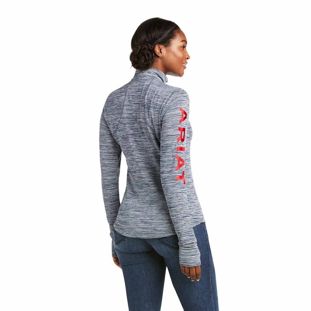 Promo ✨ Ariat 👩 Women's Gridwork 1/4 Zip Long Sleeve Baselayer-Sale ✔️ 4 Ariat Women's Gridwork 1/4 Zip Long Sleeve Baselayer-Sale