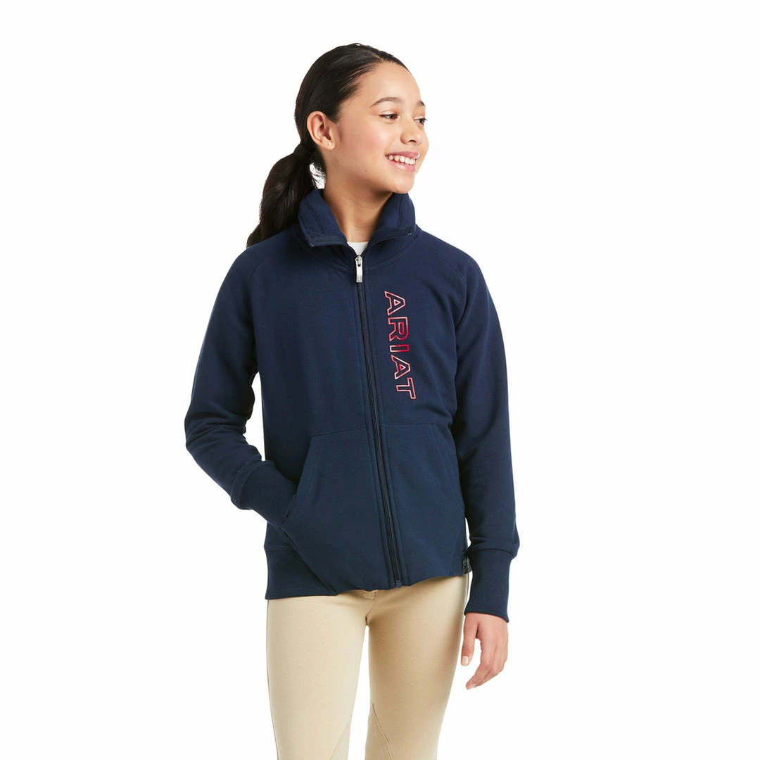 Outlet ✔️ Ariat Youth Team Logo Full Zip Sweatshirt-Sale 🧨 3 Ariat Youth Team Logo Full Zip Sweatshirt-Sale