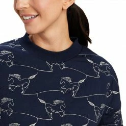 Deals 🤩 Ariat 👩 Women's Contour Equine Crew Sweatshirt ✔️ 16 Ariat Women's Contour Equine Crew Sweatshirt