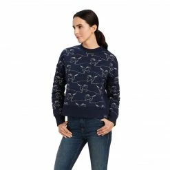Deals 🤩 Ariat 👩 Women's Contour Equine Crew Sweatshirt ✔️ 14 Ariat Women's Contour Equine Crew Sweatshirt