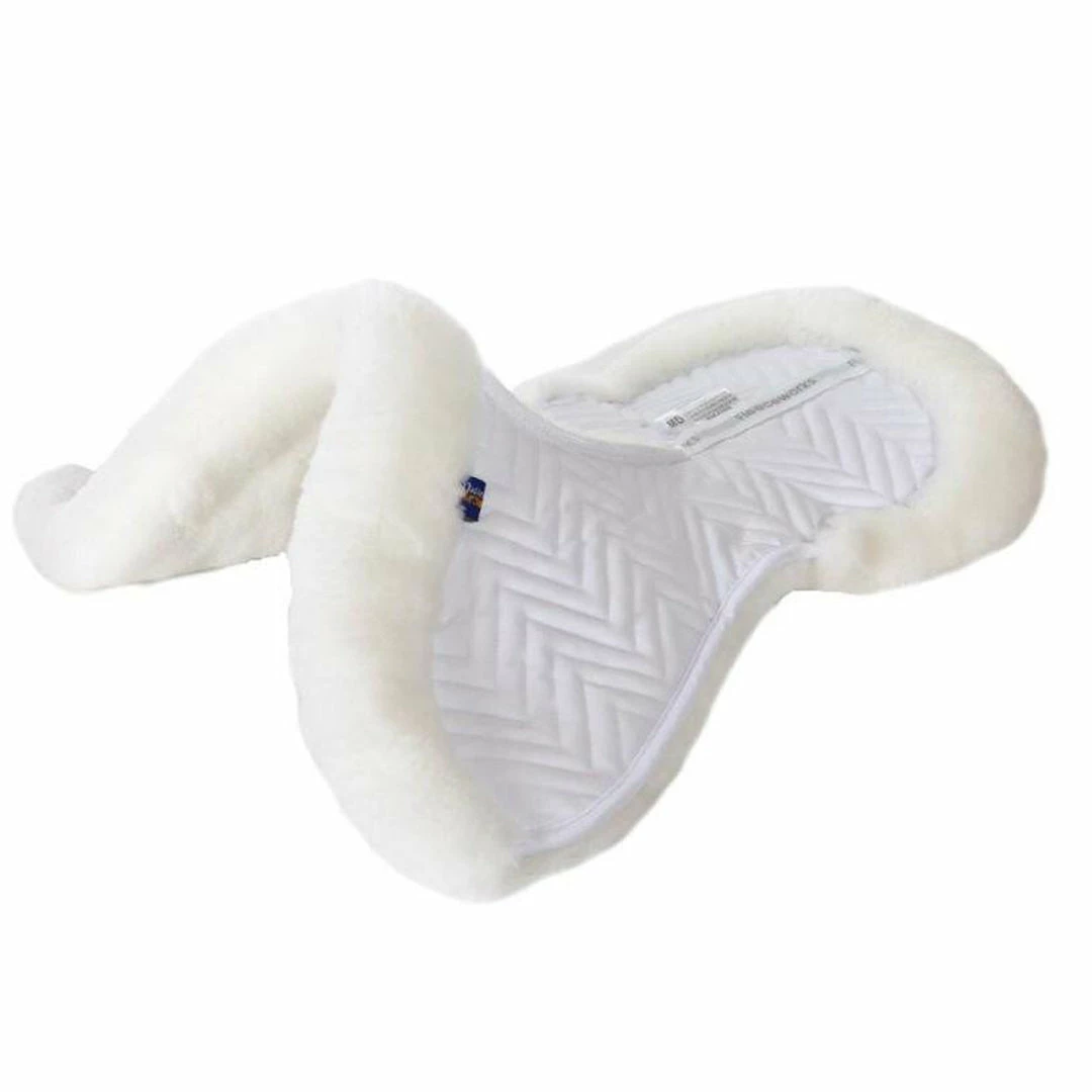Buy 🎉 Saddle Pads & Fittings Fleeceworks Sheepskin PJ Wither Relief Halfpad 💯 3 Saddle Pads & Fittings Fleeceworks Sheepskin PJ Wither Relief Halfpad
