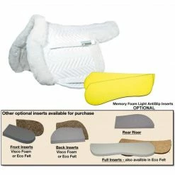 Fleeceworks Therawool Field Hunter With Reinforced Front Roll Saddle Pads & Fittings