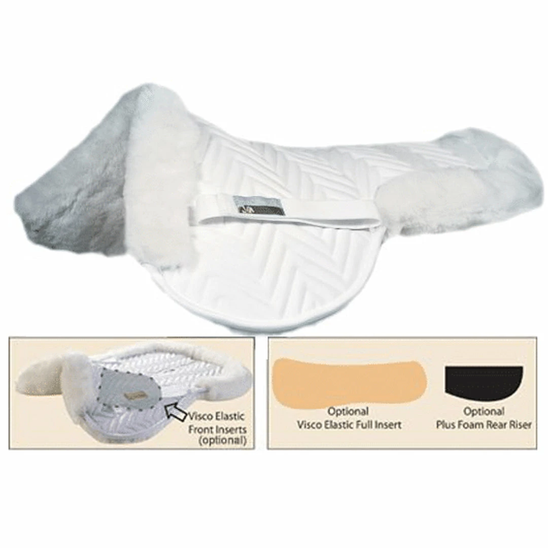 Best deal 💯 Fleeceworks Therawool Perfect Balance Halfpad With Inserts Saddle Pads & Fittings 🥰 3 Fleeceworks Therawool Perfect Balance Halfpad With Inserts Saddle Pads & Fittings