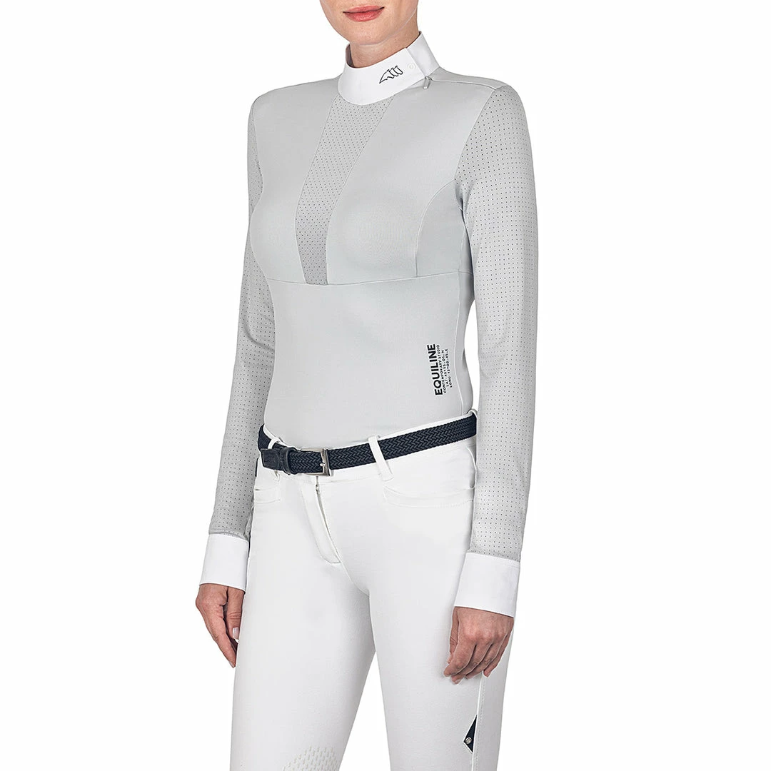 Best Pirce 💯 Equiline CharmianC 👩 Women's Perforated Show 👚 Shirt 🛒 3 Equiline CharmianC Women's Perforated Show Shirt