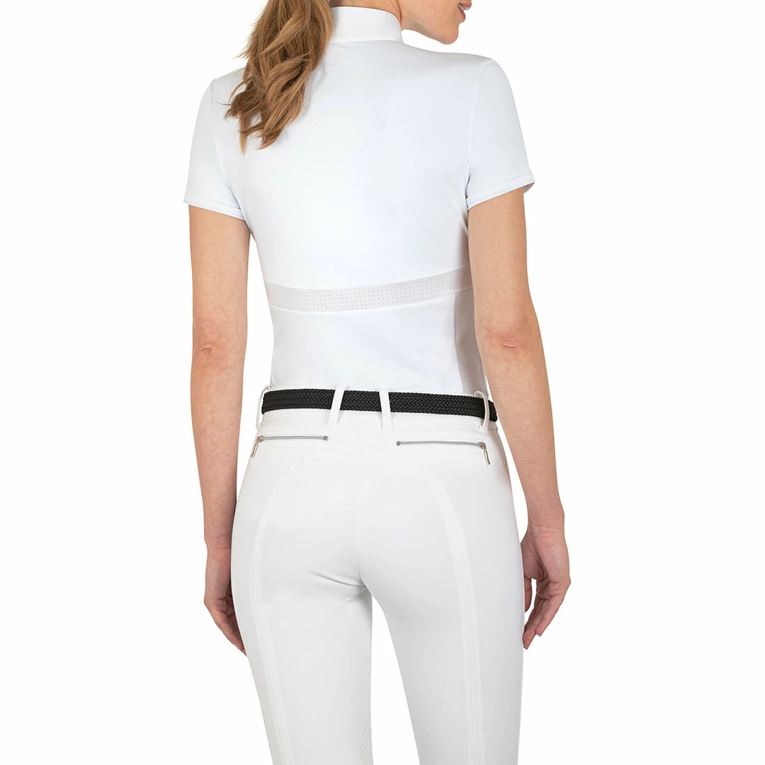 Best Pirce 😍 Equiline ChrissieC 👩 Women's Perforated Show 👕 Shirt 🥰 4 Equiline ChrissieC Women's Perforated Show Shirt