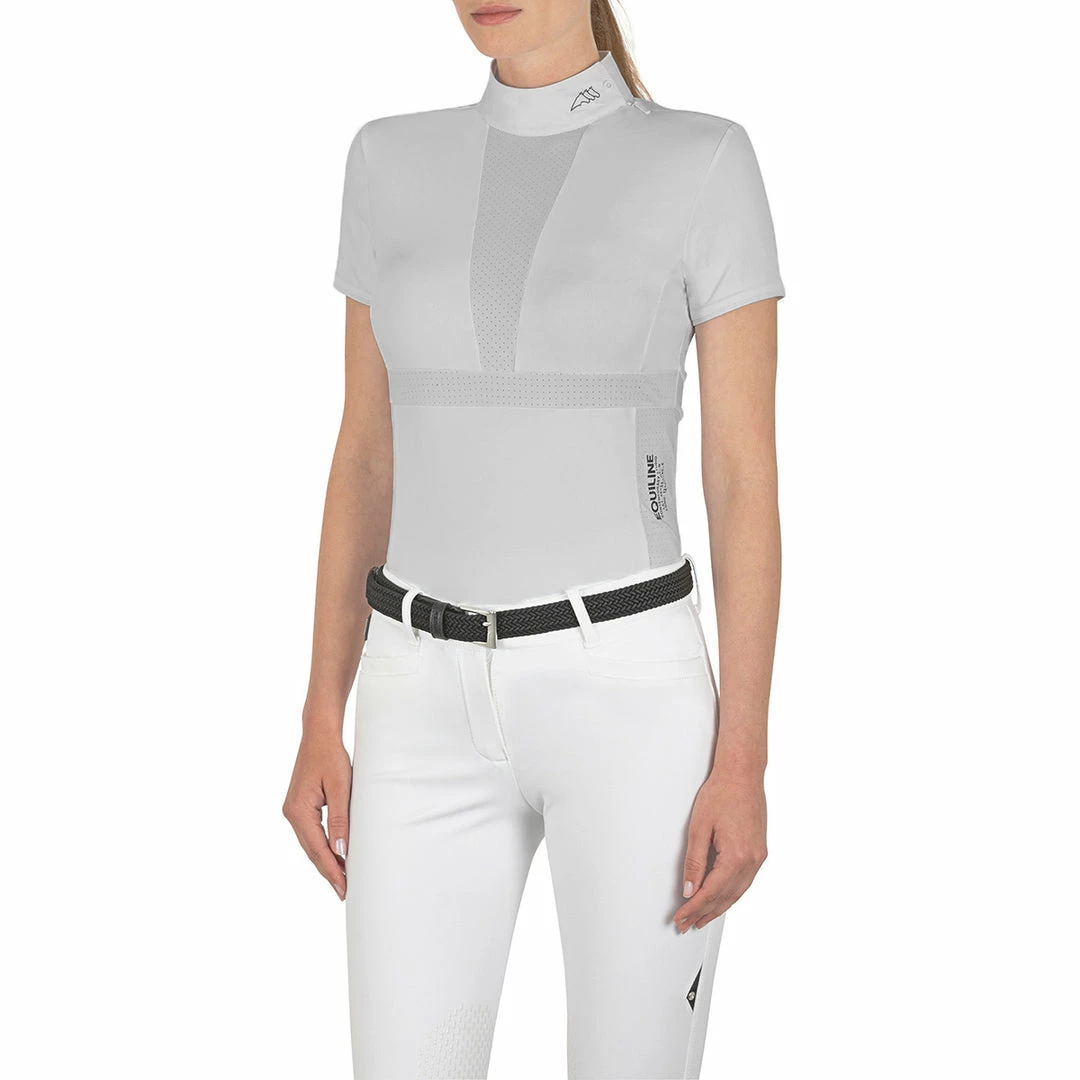 Best Pirce 😍 Equiline ChrissieC 👩 Women's Perforated Show 👕 Shirt 🥰 5 Equiline ChrissieC Women's Perforated Show Shirt