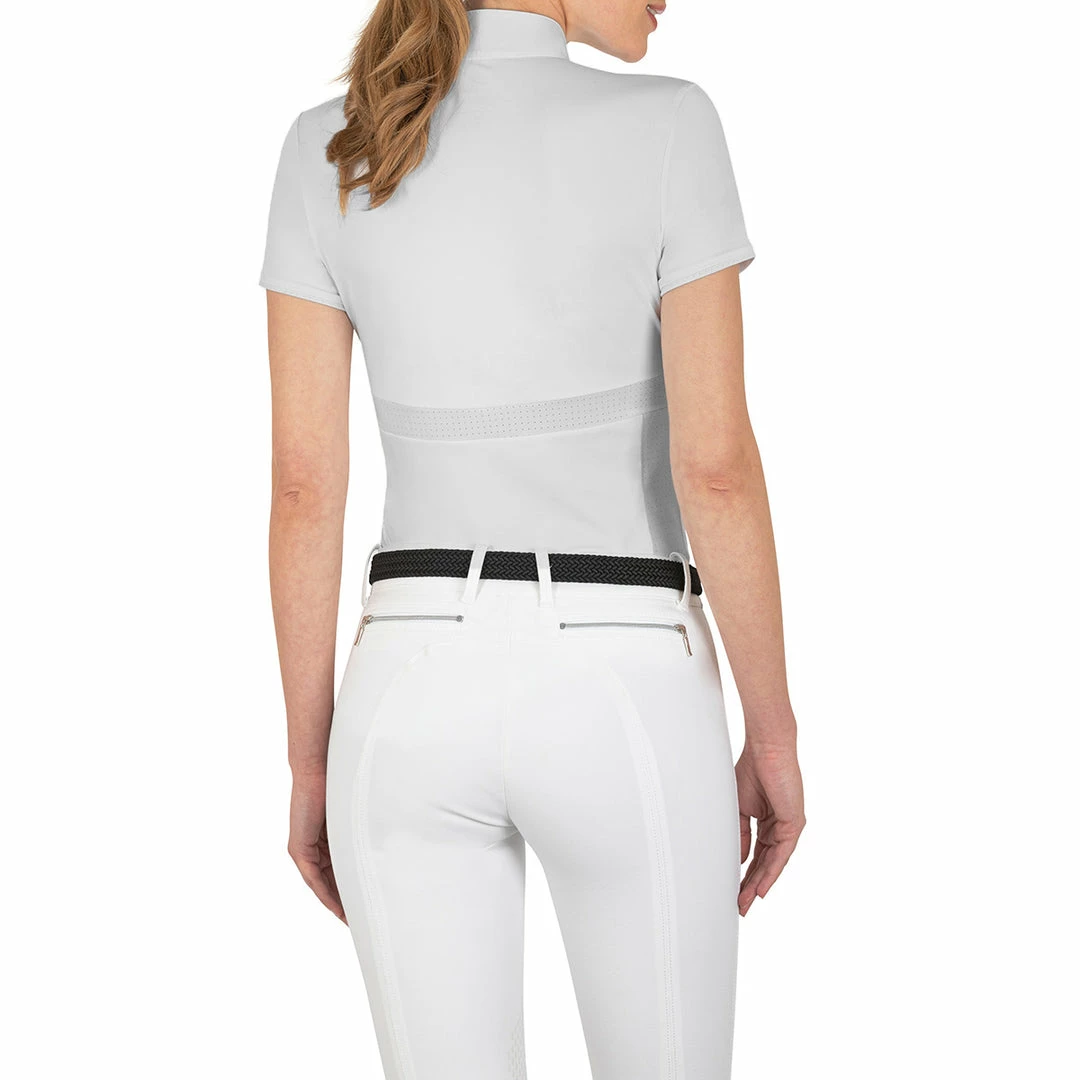 Best Pirce 😍 Equiline ChrissieC 👩 Women's Perforated Show 👕 Shirt 🥰 6 Equiline ChrissieC Women's Perforated Show Shirt