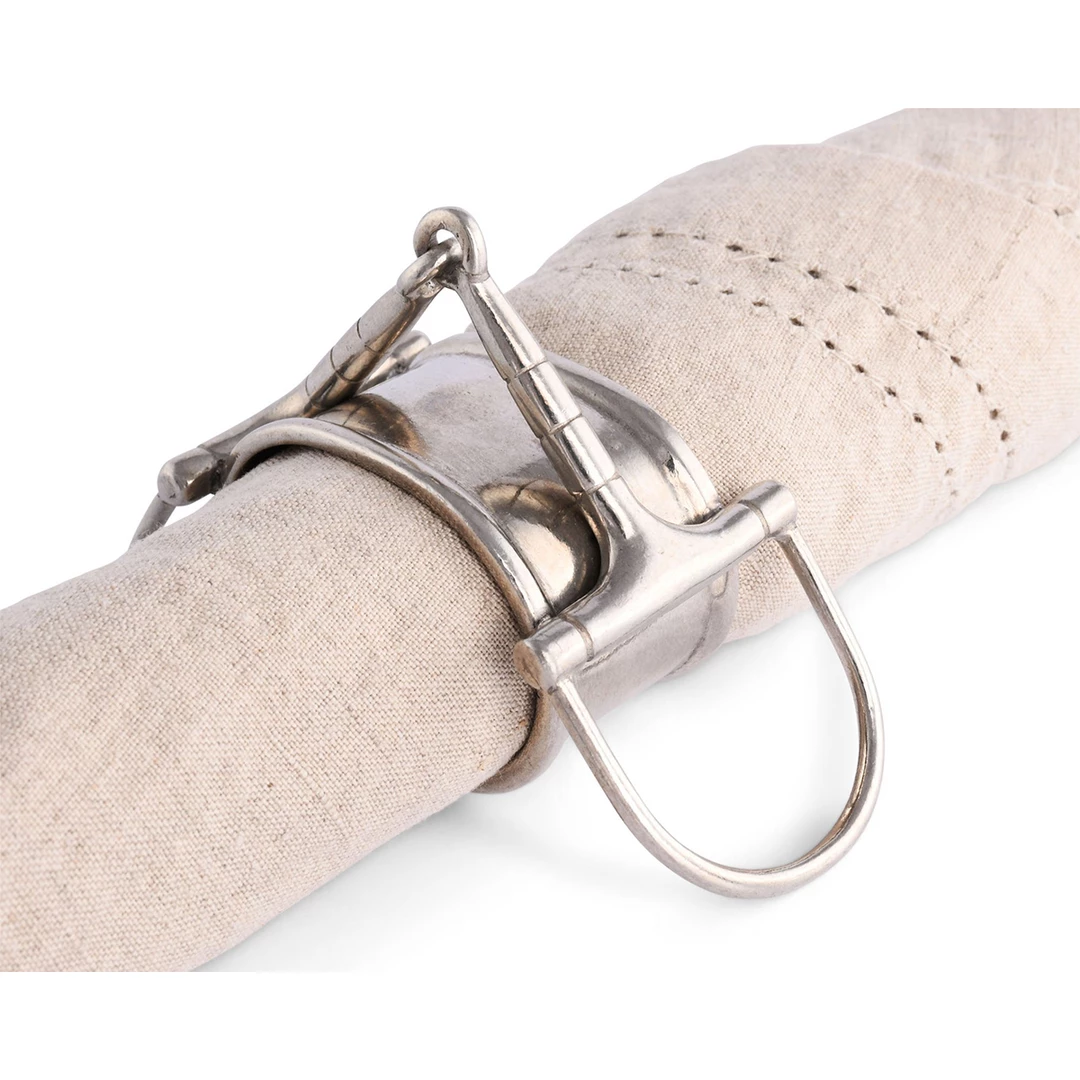 Brand new ๐ Arthur Court Bit Napkin Ring Equestrian Decor ๐ฅฐ 4 Arthur Court Bit Napkin Ring Equestrian Decor